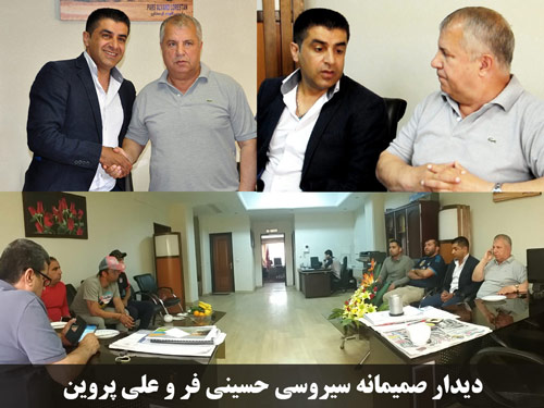 دیدار صمیمانه سیروس حسینی فر، هنرمند تقلیدصدا با علی پروین